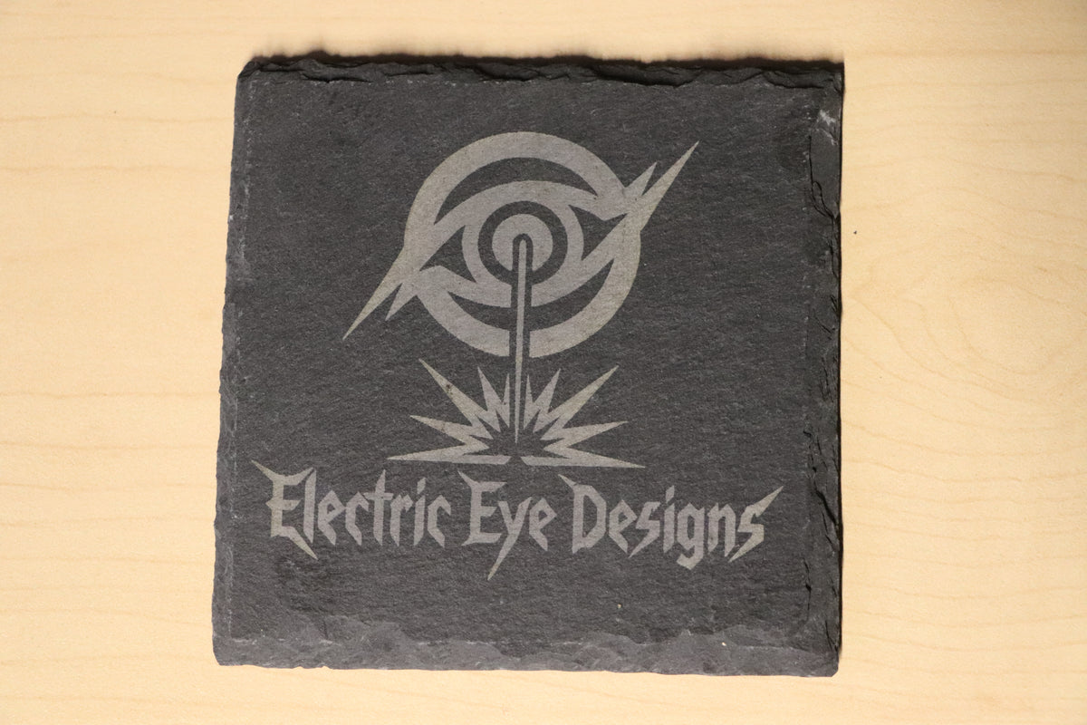 Custom Square Slate Coaster with NFC Technology