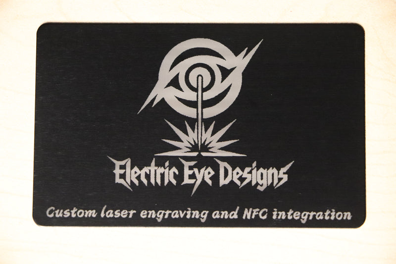 Custom Engraved Metal Business Card | 0.8mm Anodized Aluminum